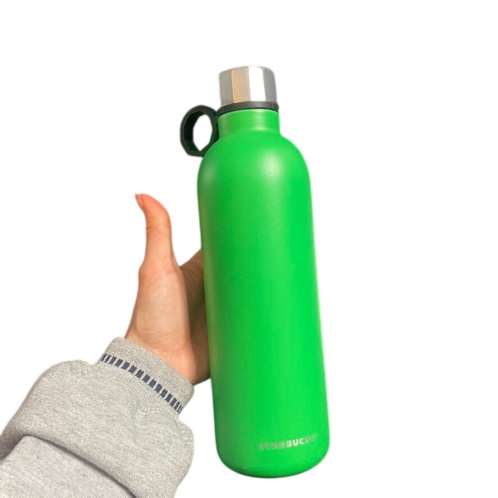 Starbucks Matte Lime Green Stainless Steel Water Bottle 20oz